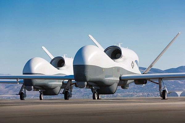 MQ-4C無人機。